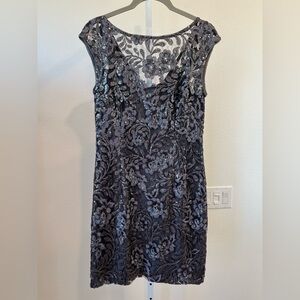 Ralph Lauren Black Floral Lace Dress